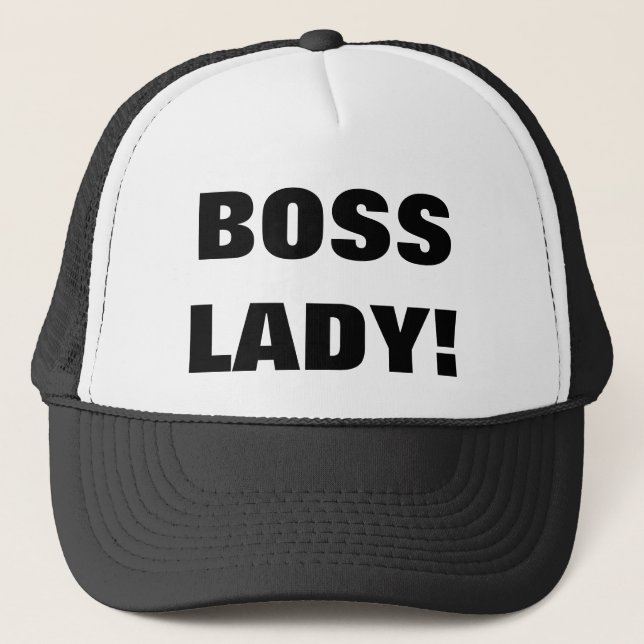 BOSS LADY! TRUCKER HAT (Front)