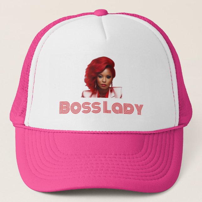 Boss Lady Trucker Hat (Front)