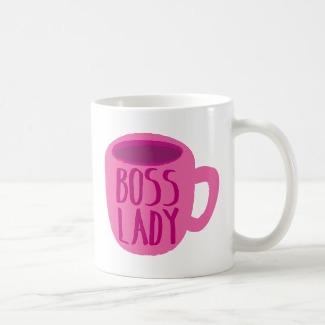BOSS lady with a pink coffee cup (Right)