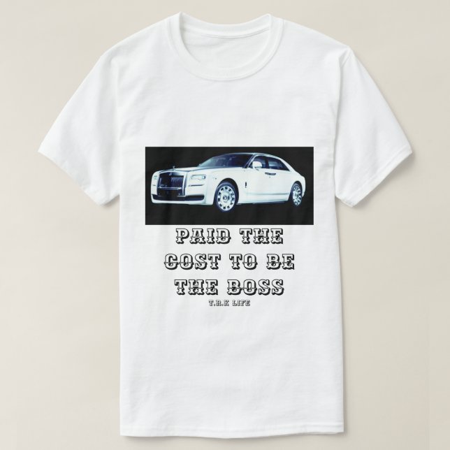 BOSS LIFESTYLE T.R.K ROLLS ROYCE TSHIRT (Design Front)