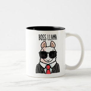 Boss Llama Two-Tone Coffee Mug