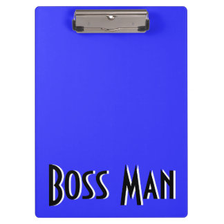 Boss Man Blue Clipboard