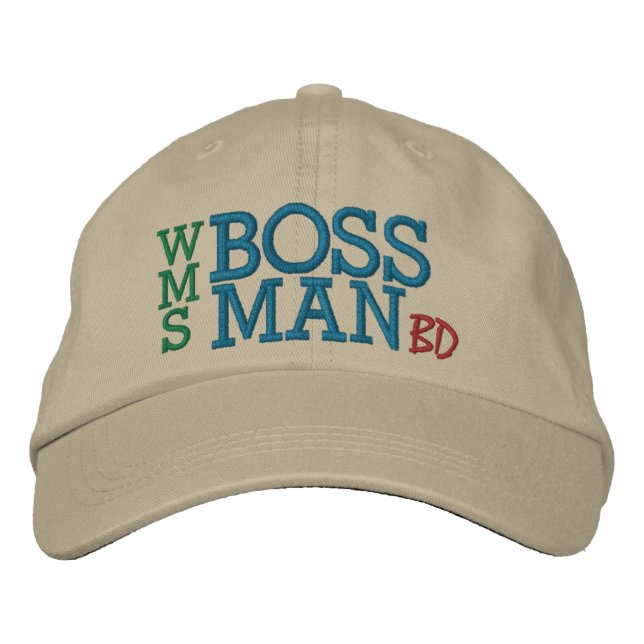 Boss Man by SRF Embroidered Hat (Front)