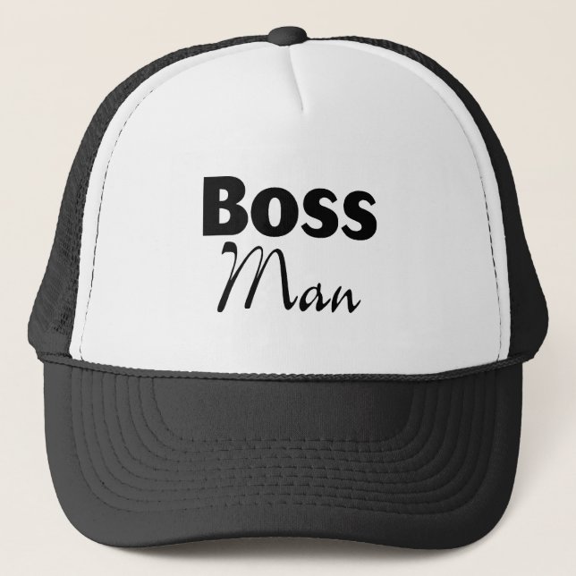Boss Man Trucker Hat (Front)