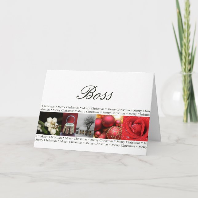 boss Merry Christmas card (Front)