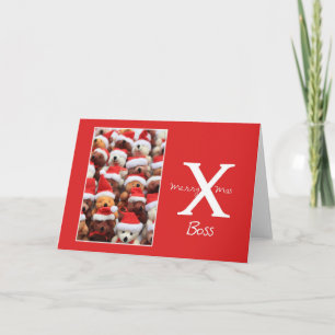 boss Merry Christmas card