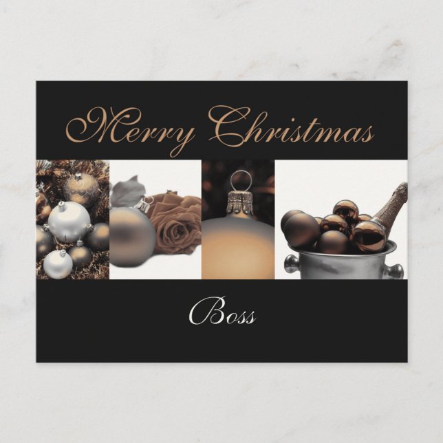 boss Merry Christmas card (Front)