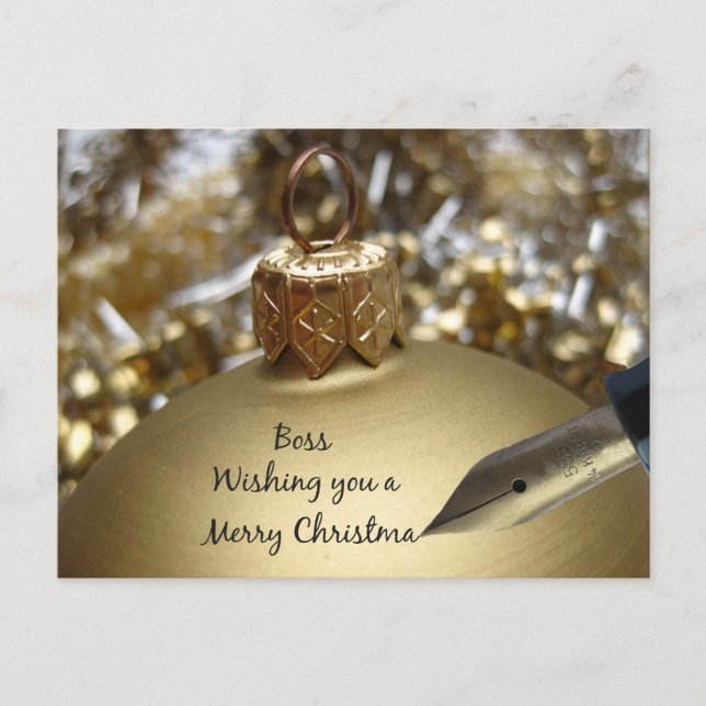 boss Merry Christmas card (Front)