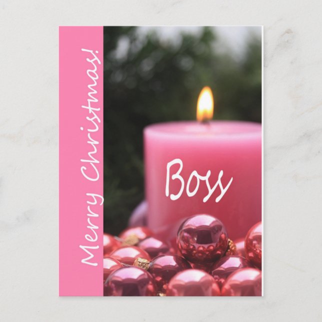 boss Merry Christmas card (Front)