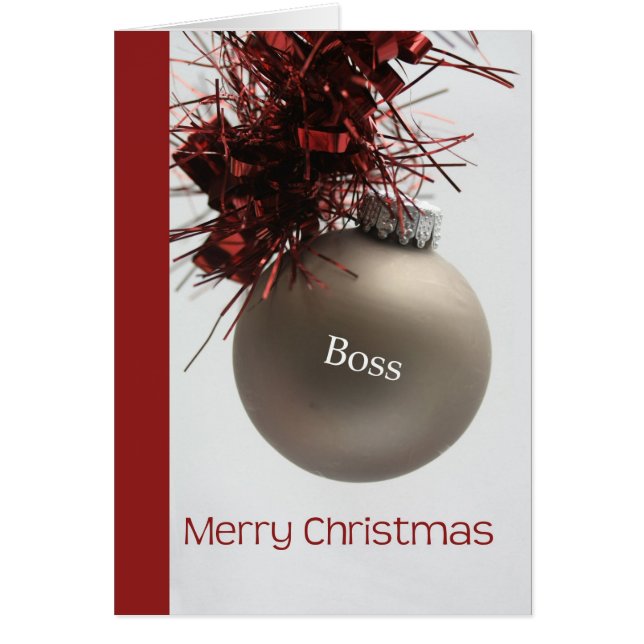 boss Merry Christmas card (Front)