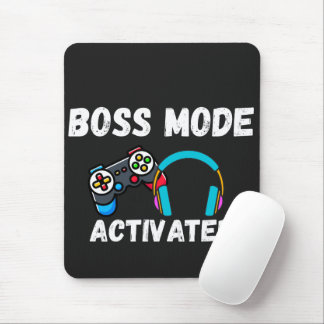 Boss Mode Activated Gamer Mouse Pad