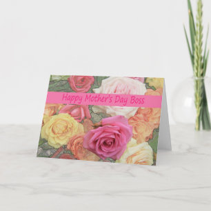 Boss Mother's Day rose card