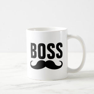 BOSS Moustache coffee mugs