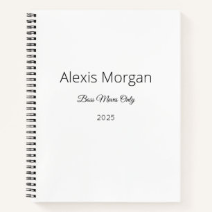 Boss Moves Daily Planner  Notebook
