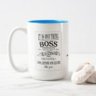 BOSS MUG -THANK YOU BOSS  amazing boss