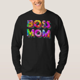 Boss Mum Tie Die Summer Top For Girls Summer Fun W