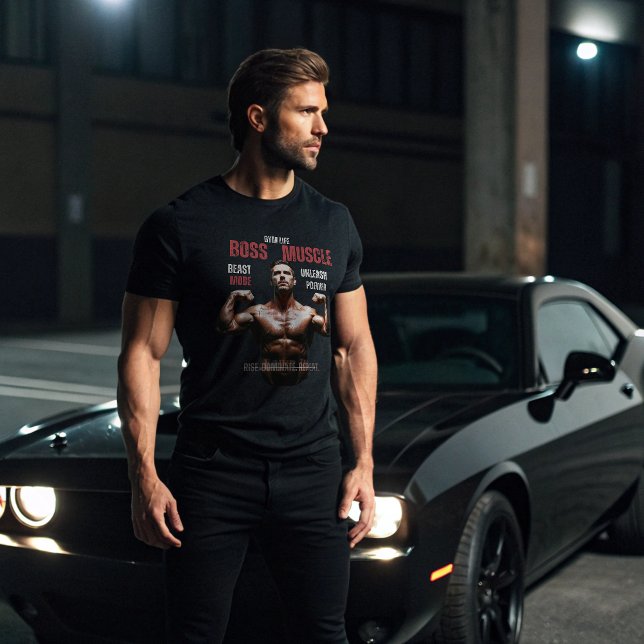 Boss Muscle Gym T-Shirt - Beast Mode Bodybuilding  (Creator Uploaded)
