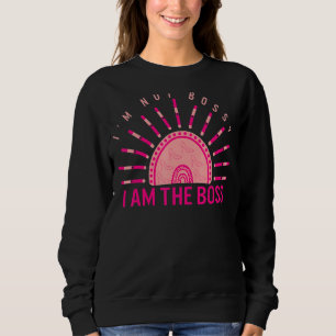 Boss Not Bossy High Heel Sandals Mum Lady Boss Wif Sweatshirt
