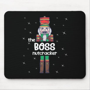 Boss Nutcracker Family Matching Funny Pajama  Mouse Pad