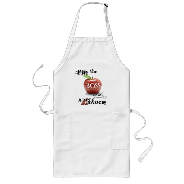 Boss of the Applesauce Long Apron (Front)