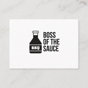 BOSS OF THE BBQ SAUCE BUSINESS CARD