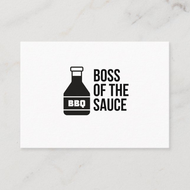 BOSS OF THE BBQ SAUCE BUSINESS CARD (Front)