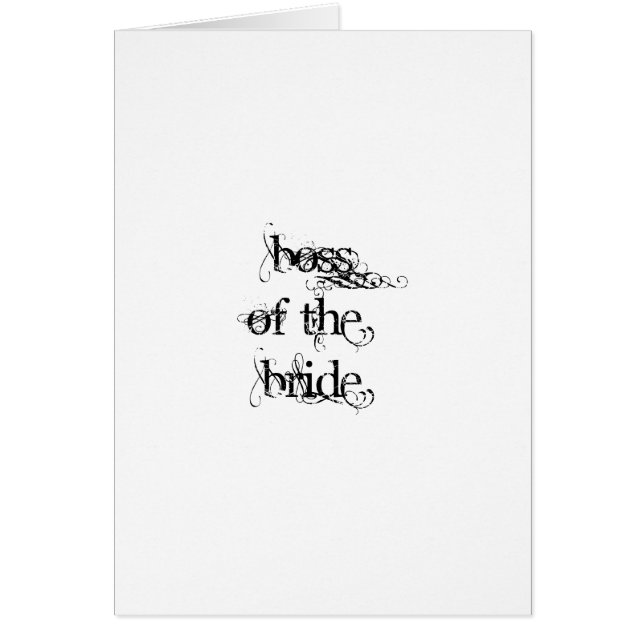 Boss of the Bride (Front)