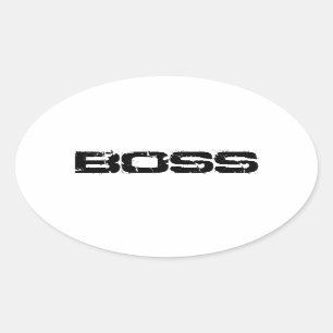 BOSS OVAL STICKER