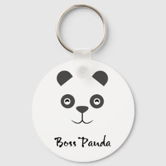 Boss Panda Button Key Ring