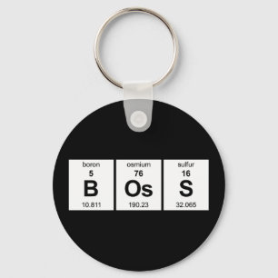 BOsS Periodic Table Key Ring