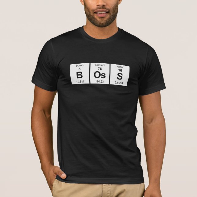 BOsS Periodic Table T-Shirt (Front)