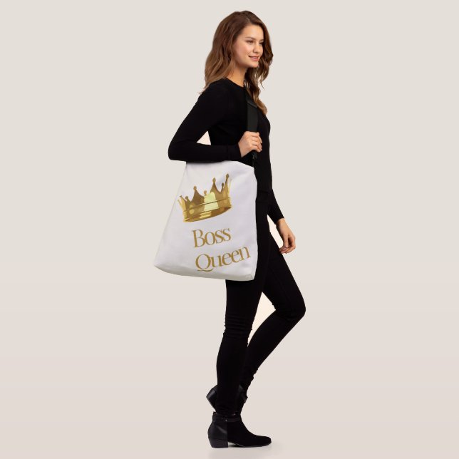  Boss Queen Crown Tote Bag  (On Model)