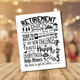 boss Retirement gift travel Postcard