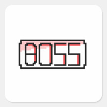 "BOSS" Retro font