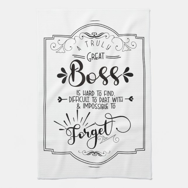 boss  tea towel (Vertical)