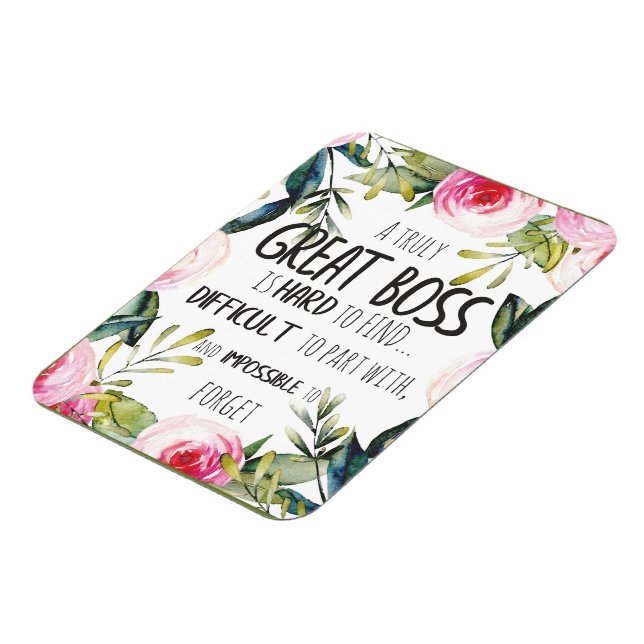 Boss Thank You Boss Appreciation Gift Quote Magnet (Left Side)