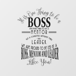 Boss THANK YOU BOSS "awesome boss Plaque sign