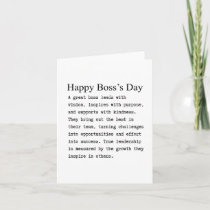 Boss thank you card