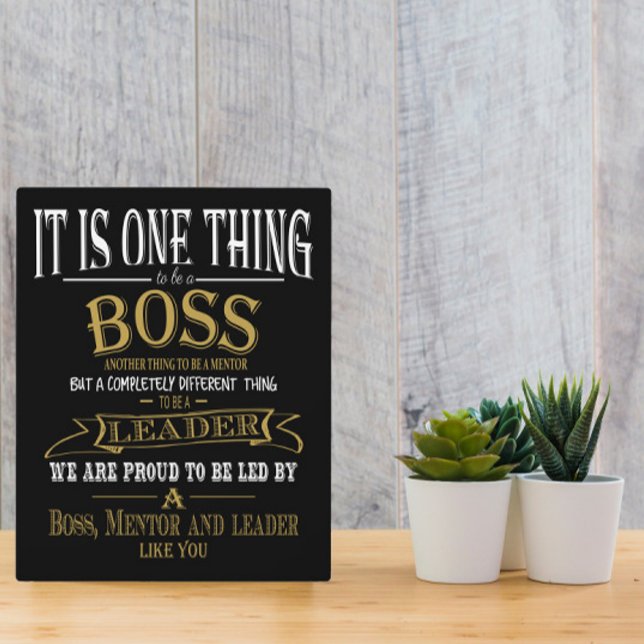 Boss THANK YOU mentor leader awesome boss Plaque (Creator Uploaded)