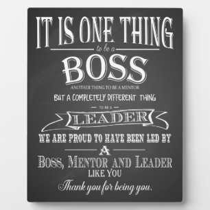 boss thank  you plaque