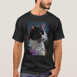 Boss Tuxedo Cat for Mum Dad T-Shirt