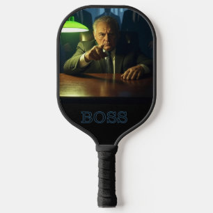 Boss w text pickleball paddle