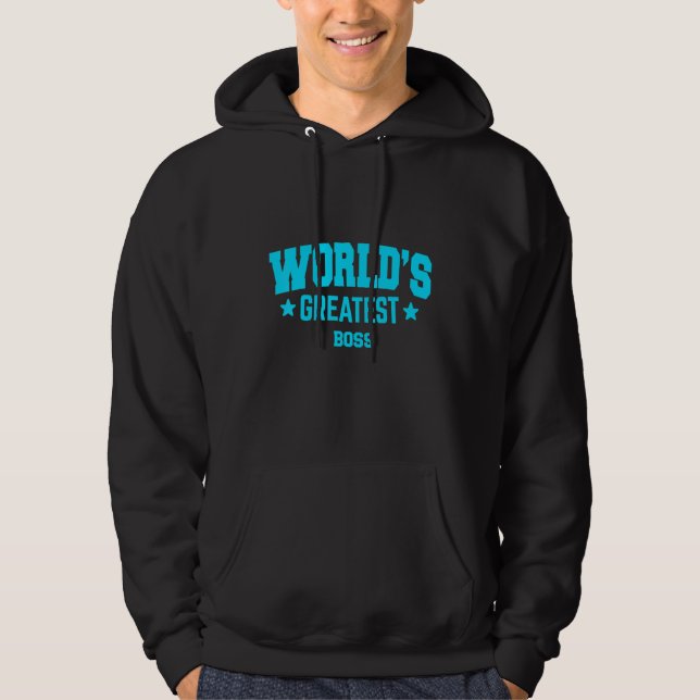 Boss World's Greatest Blue Hoodie (Front)