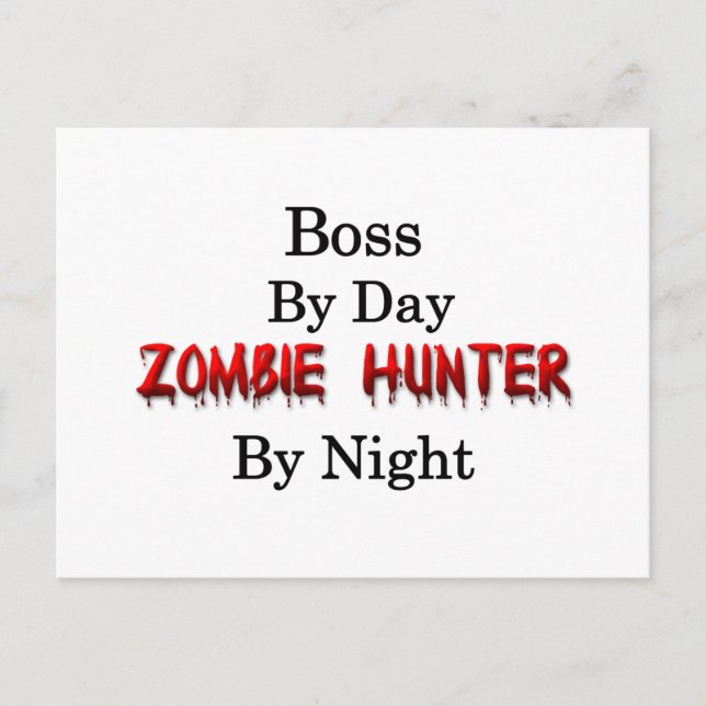 Boss/Zombie Hunter Postcard (Front)