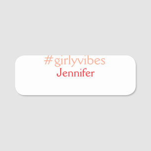 Bossbabe hashtag light pink add name girl boss  tag