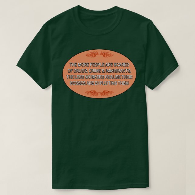 Bosses Are Exploiting Their Workers Workers Rights T-Shirt (Design Front)