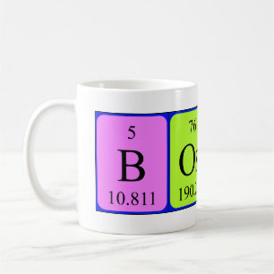 Bossi periodic table name mug