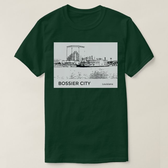 Bossier City Louisiana TShirt (Design Front)