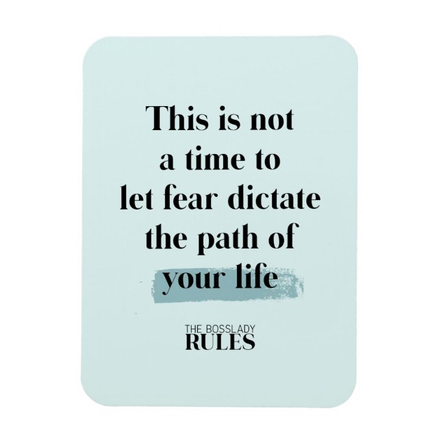 BossLady Rules Women Entrepreneurs Motivational Magnet (Vertical)
