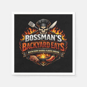 Bossman's Backyard Eats Napkin